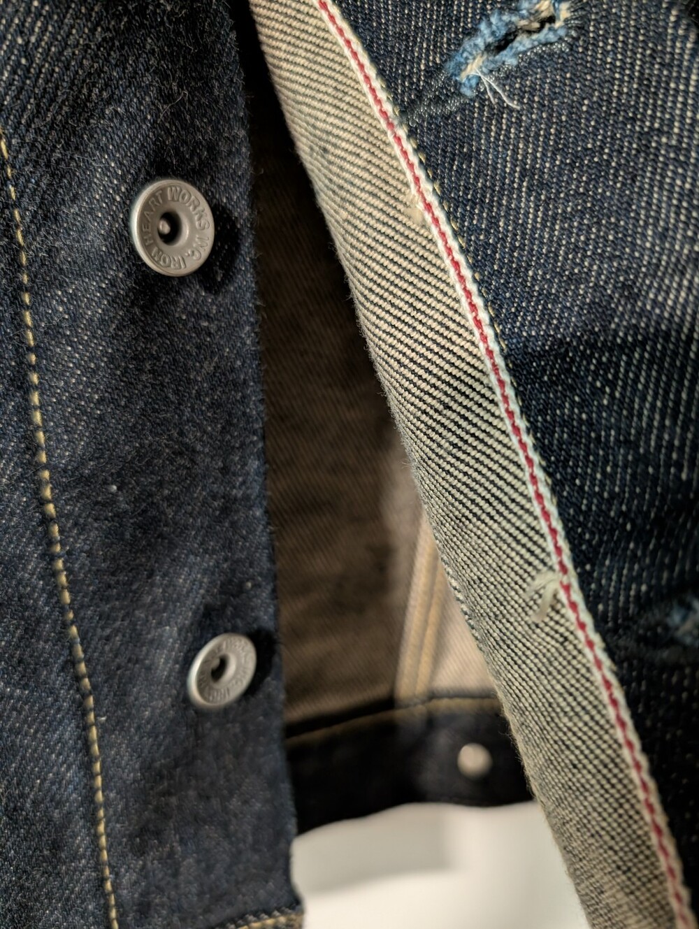 Iron Heart 21oz Denim Jacket Japanese Work wear Denim - Picture 3 of 5